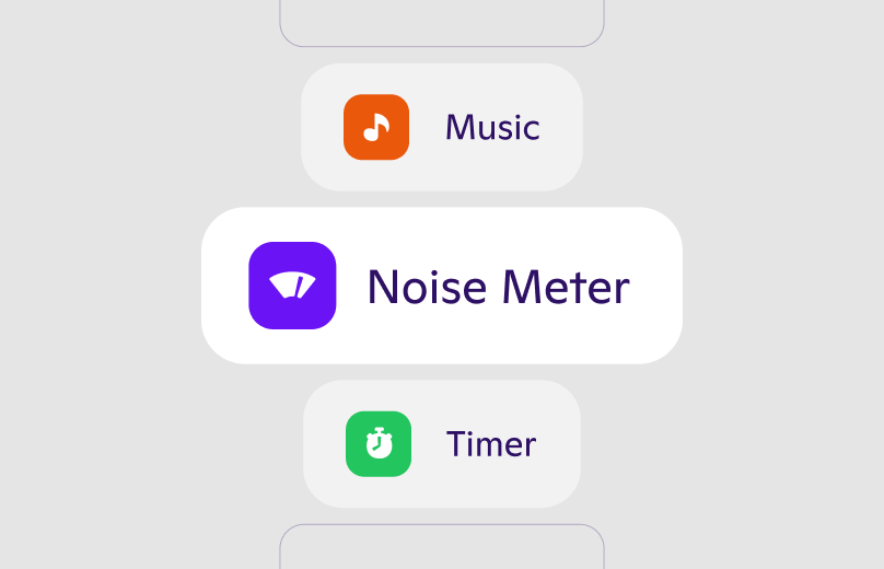 Time and noise meter