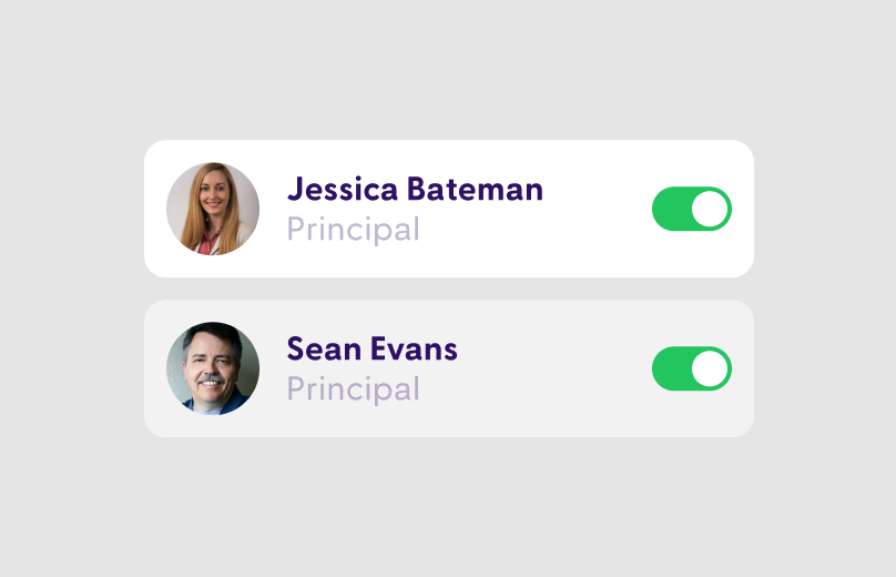District leader portal with role-based access