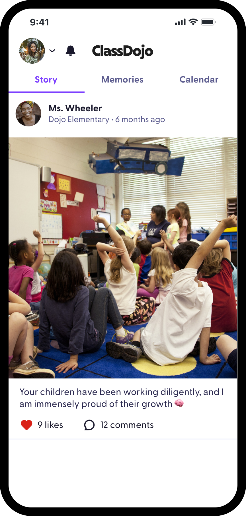 ClassDojo Story Feed