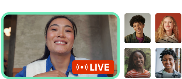 Live tutoring session with teacher and students