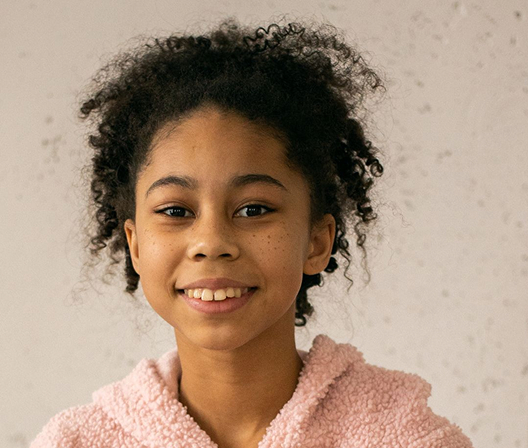 Student smiling during a Dojo Club