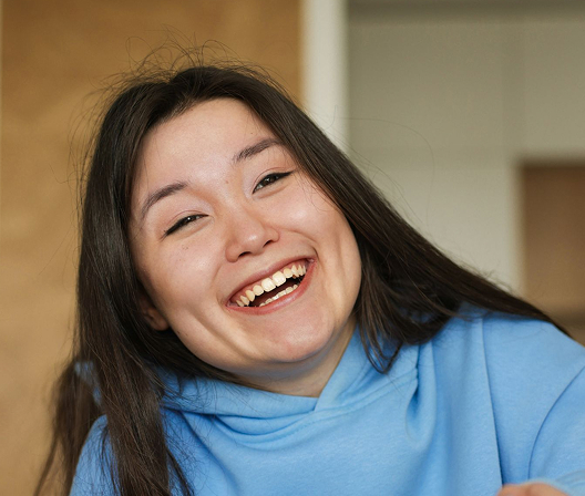 Student smiling during a Dojo Club