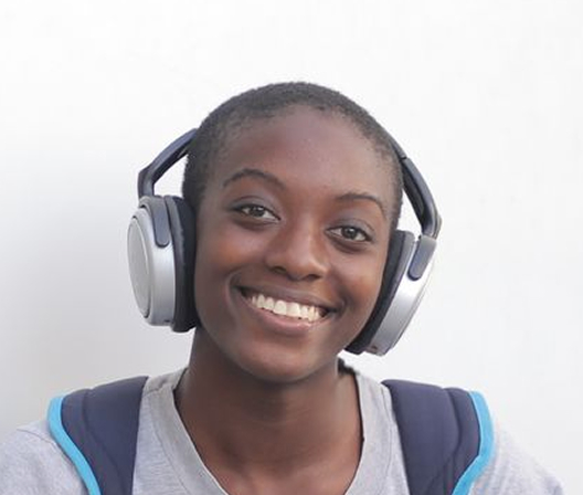 Student smiling during a Dojo Club